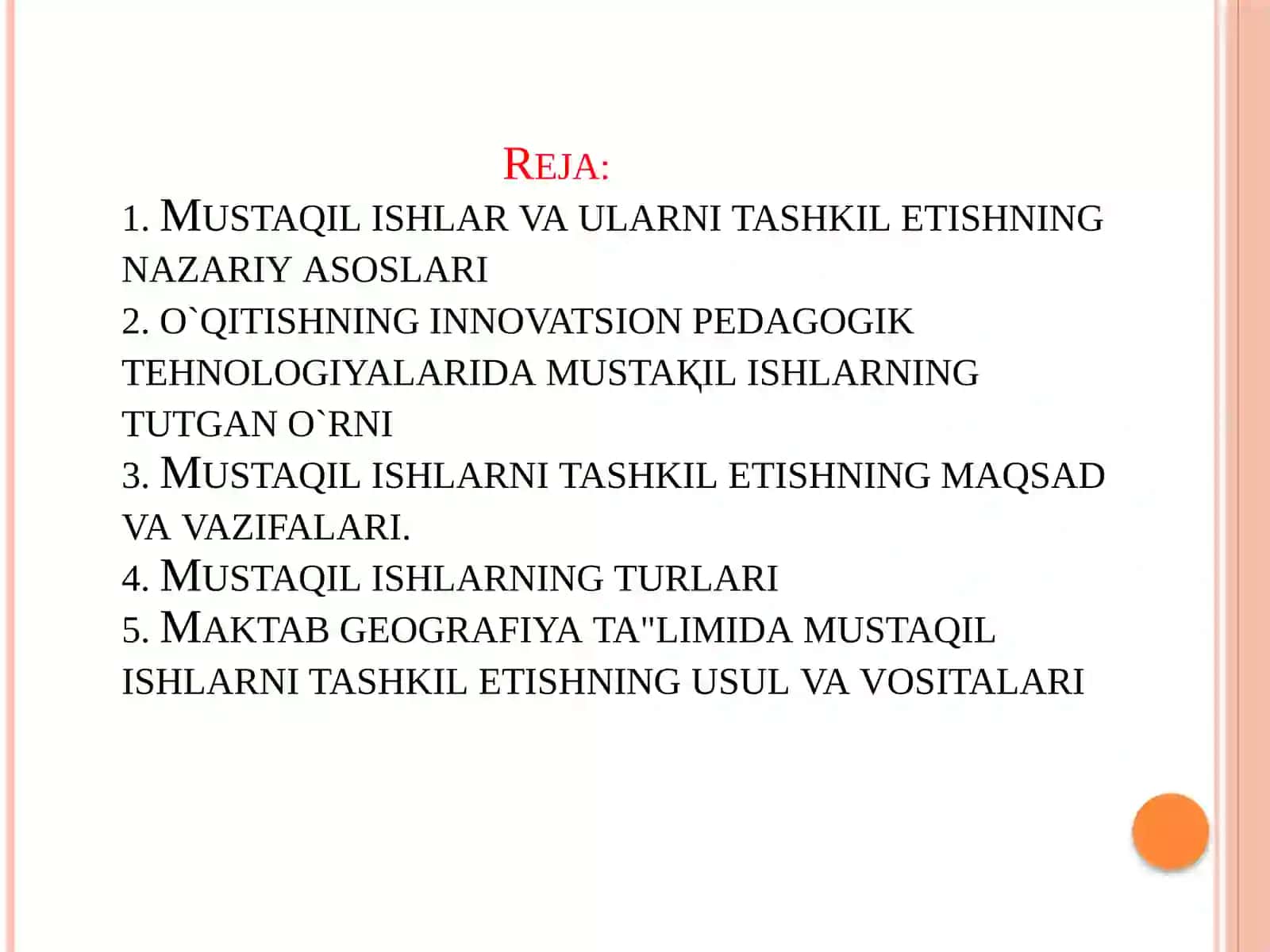 Geografiyadarslaridao`quvchilarnimustaqilbilimolishfaoliyatinitashkiletishusulvavositalari 2