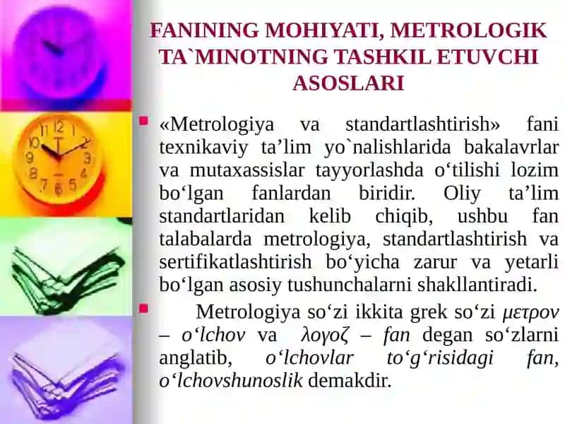 "METROLOGIYAVA STANDARTLASHTIRISH" FANIGA 2