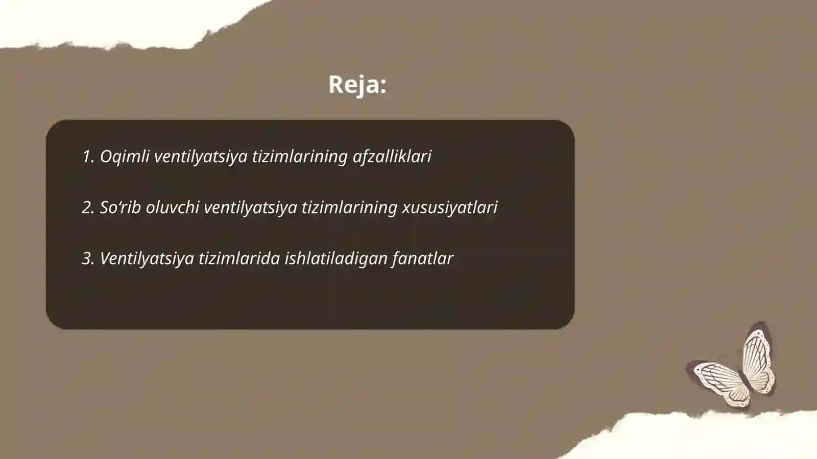 Oqimli va so‘rib oluvchi ventilyatsiya tizimlarining uskunalari 2
