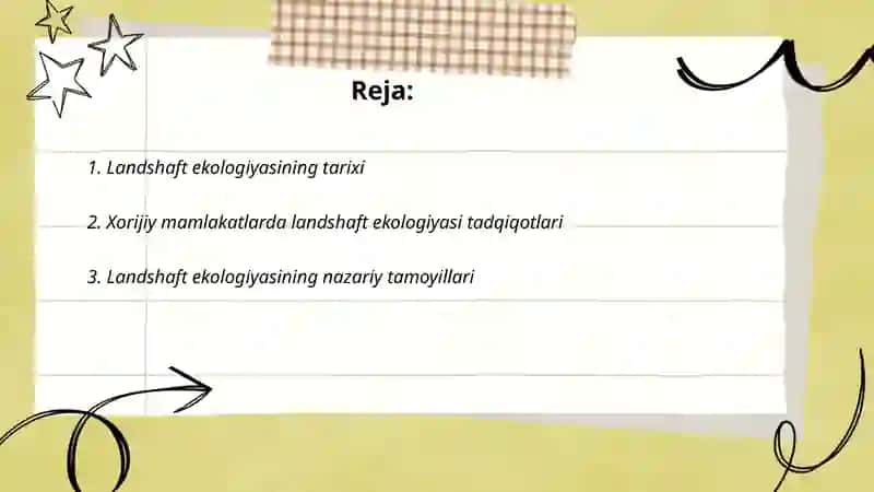 Landshaft ekologiyasining xorijda rivojlanishini tadqiq etish 2
