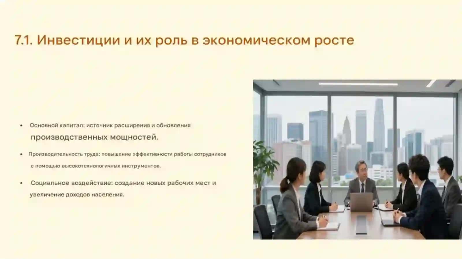 Тема 7: Макроэкономический рост и динамический анализ 2