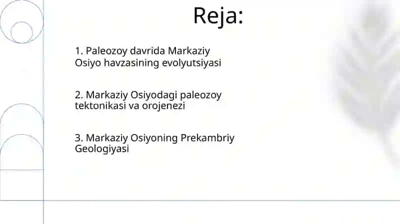 O'rta Osiyoning Tokembriy va Paleozoydagi Evolyutsiyasi 2