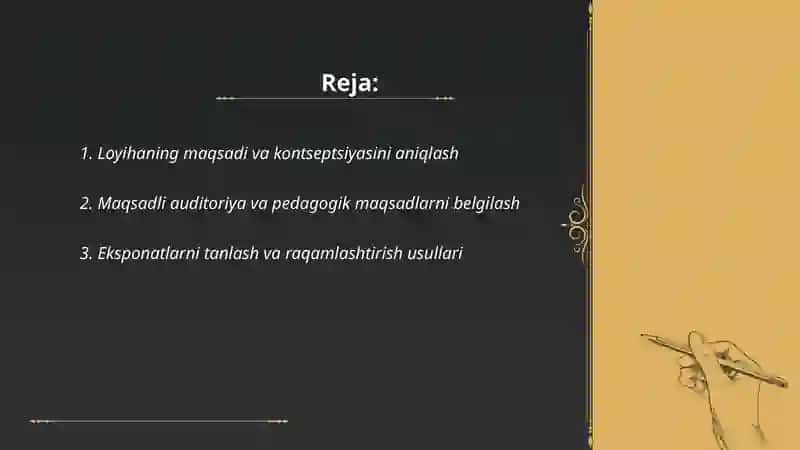 Kichik virtual muzey loyihasi 2