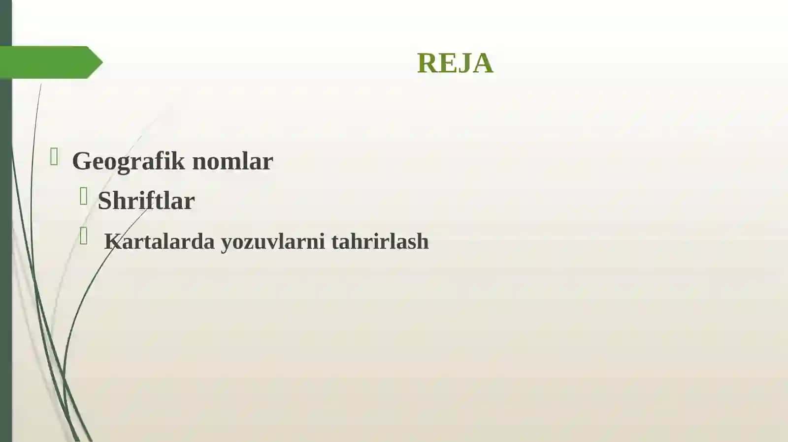 Geografik nomlar, Shriftlar, Kartalarda yozuvlarni tahrirlash 2