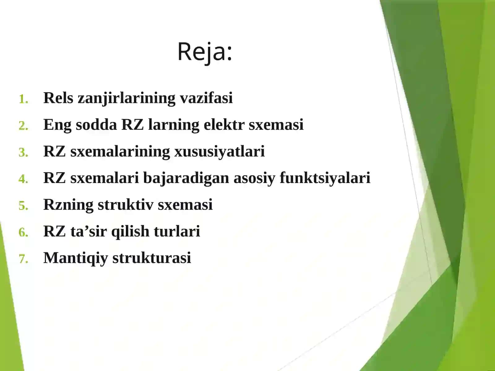 Rels zanjirlar nazariyasining asosiy tushunchalari va ta’riflari 2