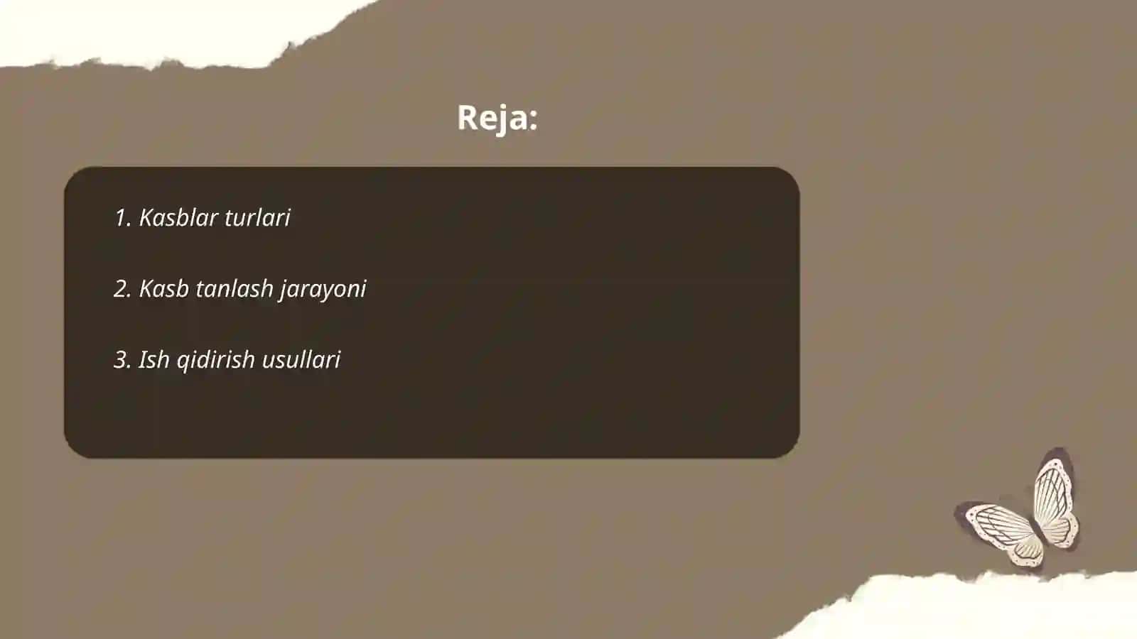 Kasblar turlari 2