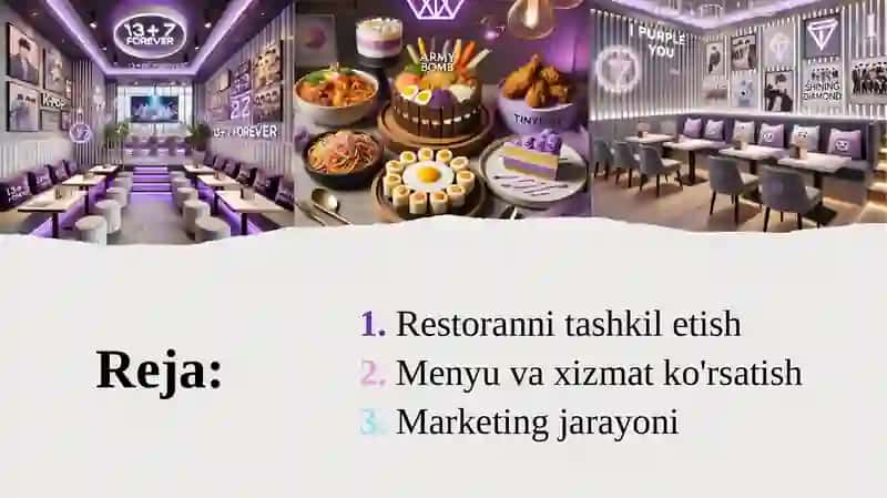 Restoranni tashkil etish 2