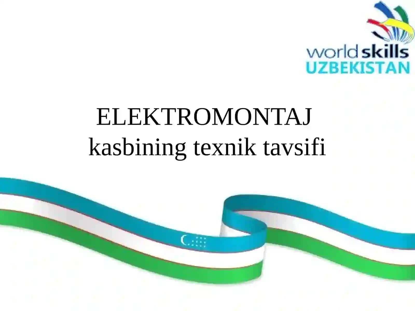 ELEKTROMONTAJ kasbining texnik tavsifi 2