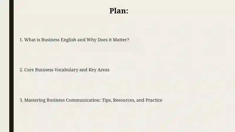 Introduction to Business English Vocabulary 2