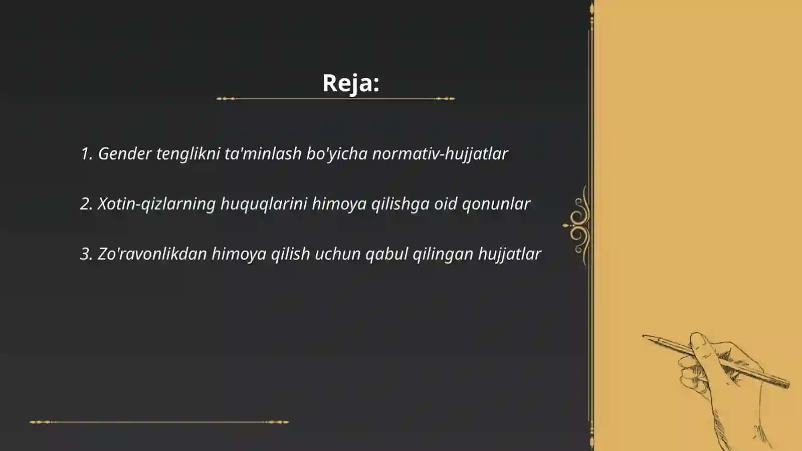 Ijtimoiy himoyaga muhtoj xotin-qizlarni qo'llab-quvvatlash bo'yicha normativ-hujjatlar 2