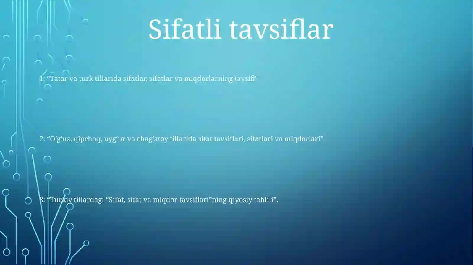 O'Lchanadigan Kattalikning Sifat Va Miqdori Tafsivlari 2