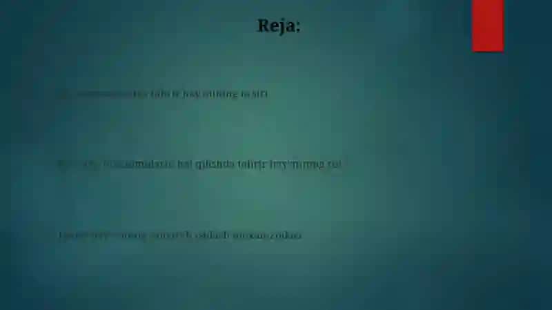 Kelajakdagi strategiya va takomillashtirish 2