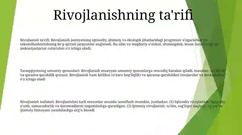 Rivojlanishning Umumiy Qonunlari Va Kategoriyalari 2