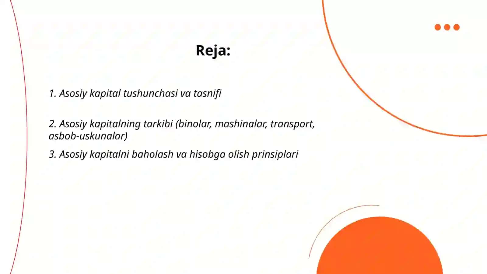 Asosiy kapitalning tarkibi, eskirishi va foydalanish samaradorligi ko'rsatkichlari 2