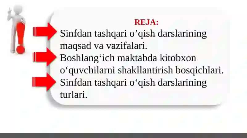 Sinfdan tashqari o‘qish metodikasi 2