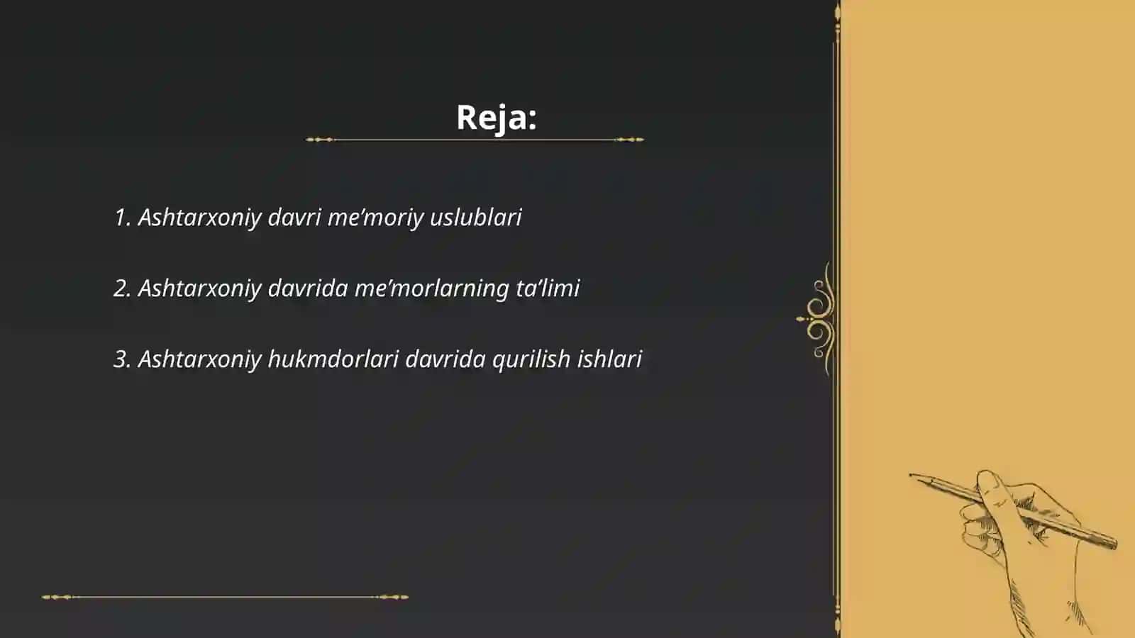 Ashtarxoniy davrida binokorlik ta'limi 2