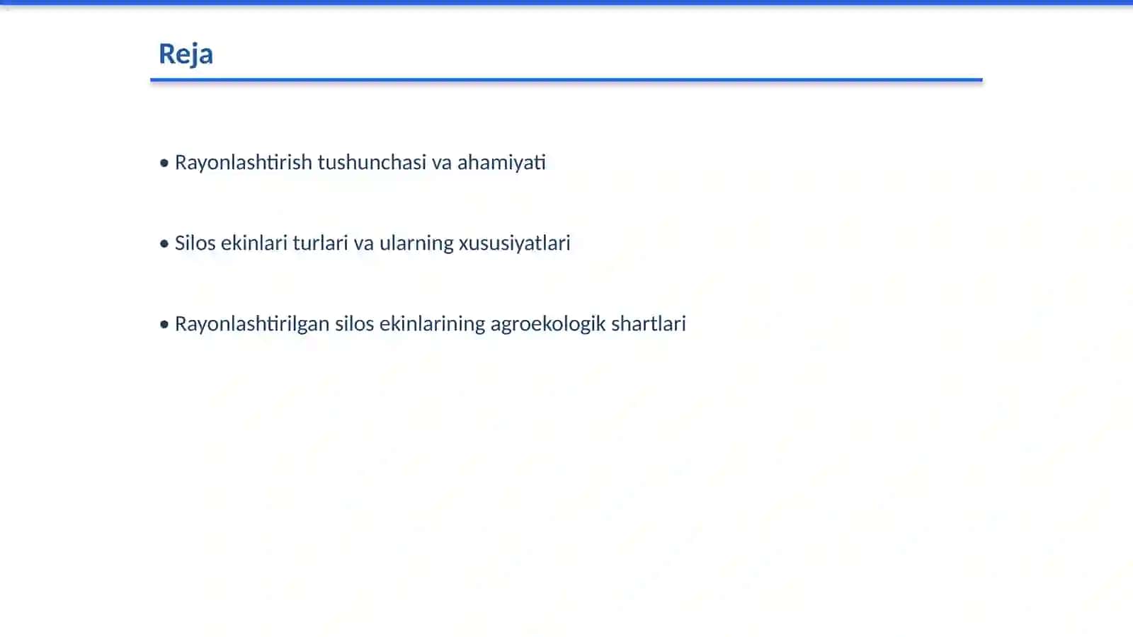 Rayonlashtirilgan silos ekinlari tavsifi 2