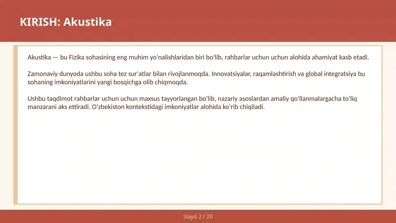 Akustika 2
