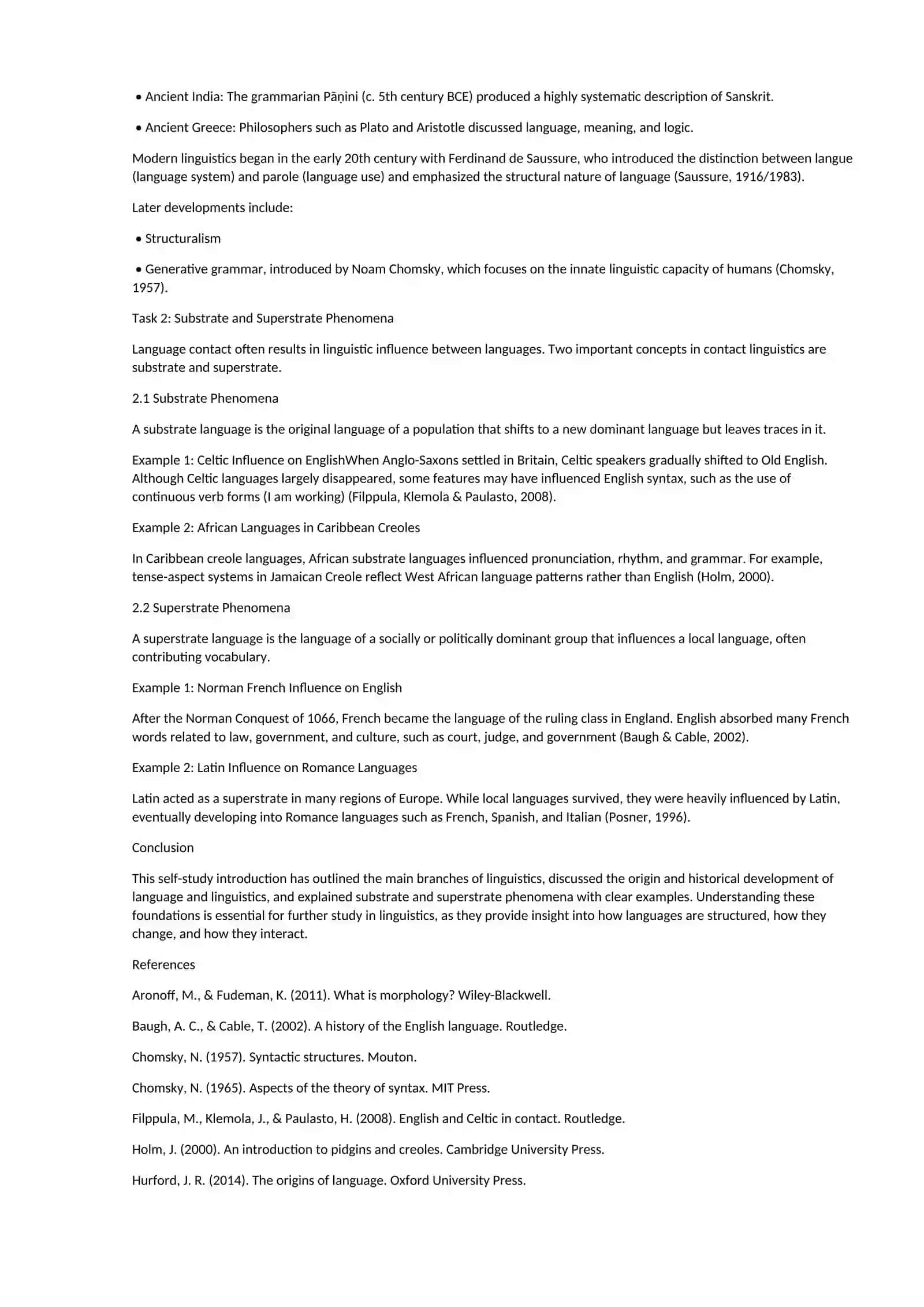 INDEPENDENT WORK LINGUISTICS 2