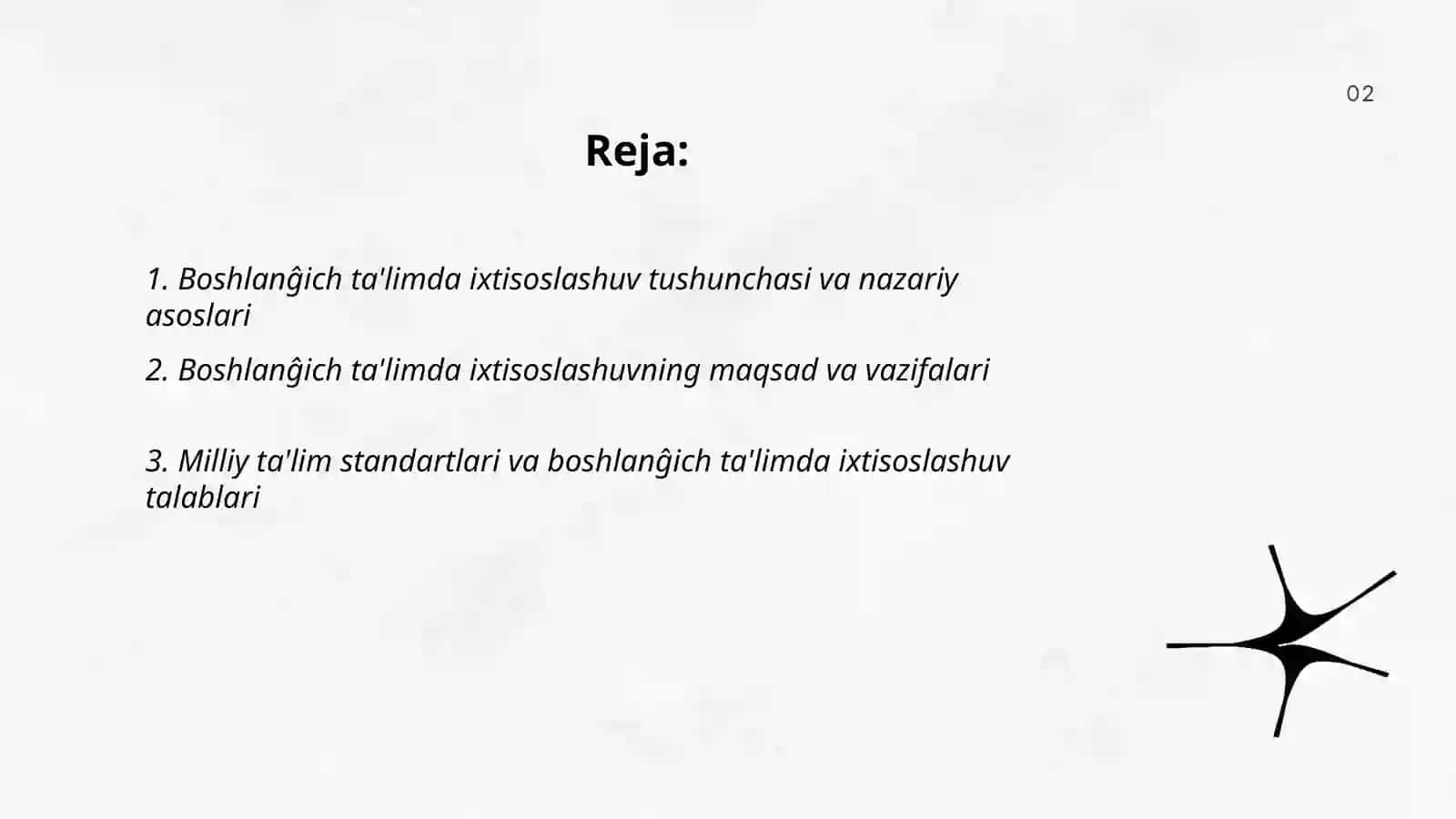 Boshlanĝich ta'limda ixtisoslashuvni amalga oshirish asoslari 2