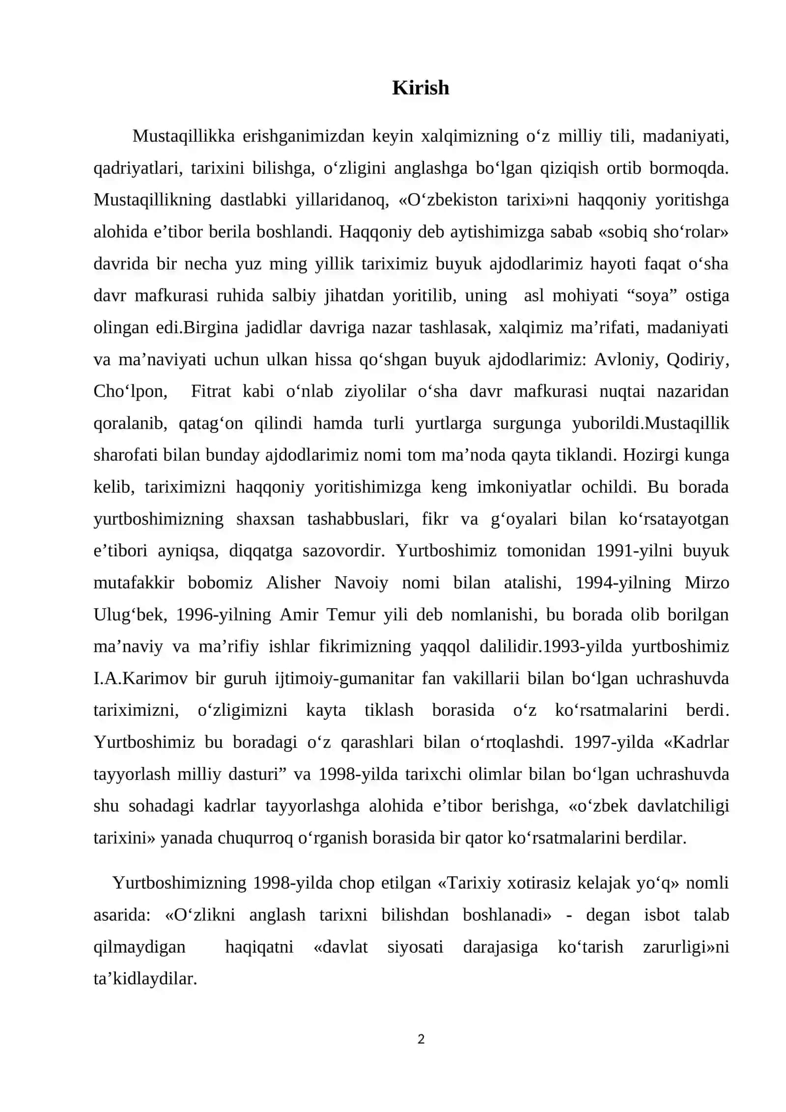 O’rta umumtalim maktablarida tasviriy san’atni o’qitishning metodikasi asoslari Bitiruv malakaviy sihi 2