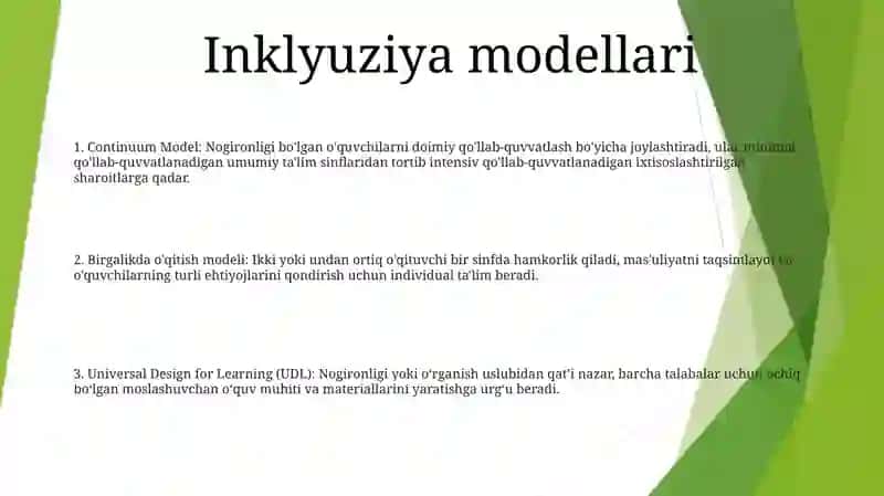 Alohida Yordamga Muhtoj Bolalarda Rivojlanishdagi Nuqsonining Chuqurligi Va Tuzishiga Qarab Inklyuziya Modellarini Tanlash 2