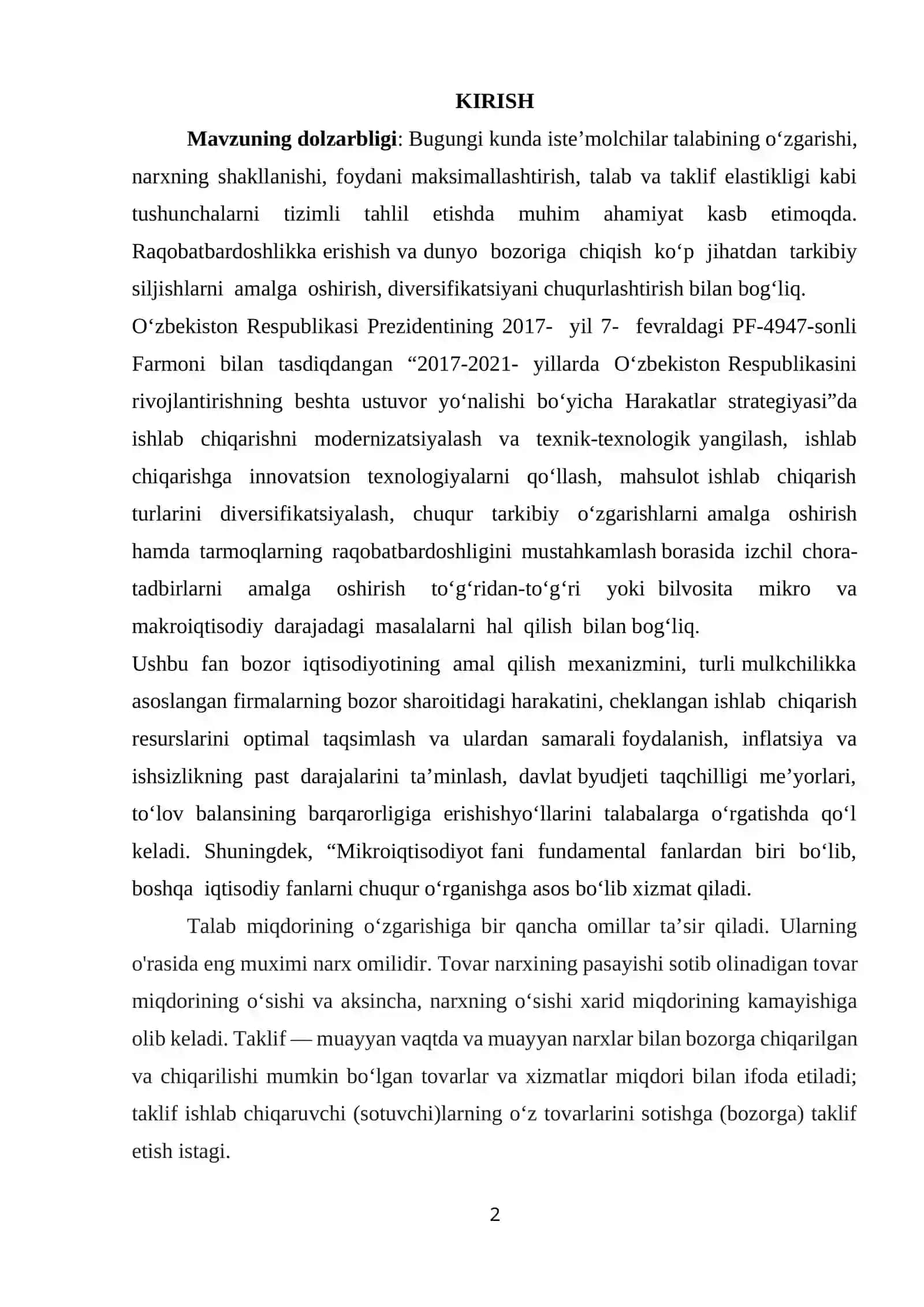 Yalpi talab va yaipi taklif rag`batlantirish 2