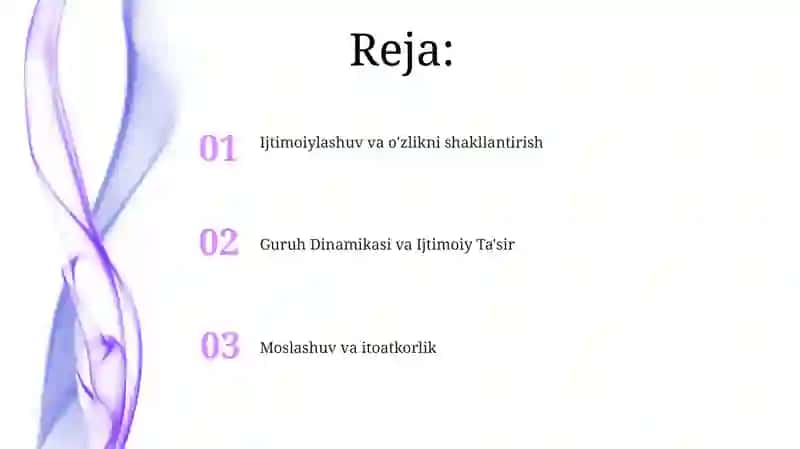 Shaxs ijtimoiy ta’sirlar mahsuli sifatida 2