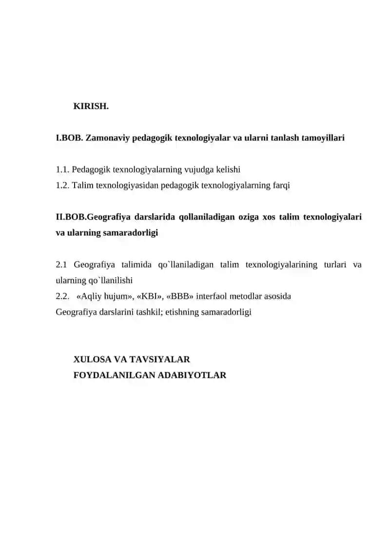 UMUMIY O'RTA TA'LIM MAKTABLARIDA YANGI PEDAGOGIK TEXNOLOGIYALAR ASOSIDA DARS O`TISHNING DOLZARB MASALALARI 2