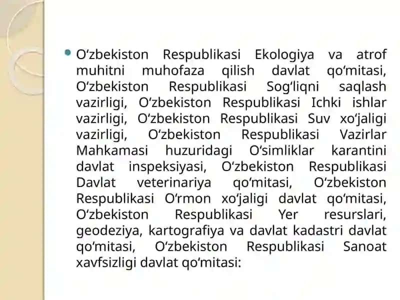 Mahalliy boshqaruv organlarining ekologik vakolotlari 2