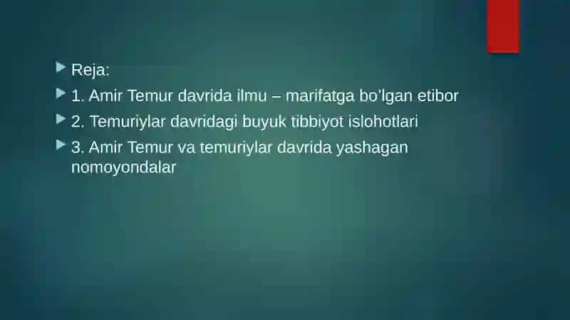 Amir Temur va temuriy davridagi buyuk nomoyondalar 2