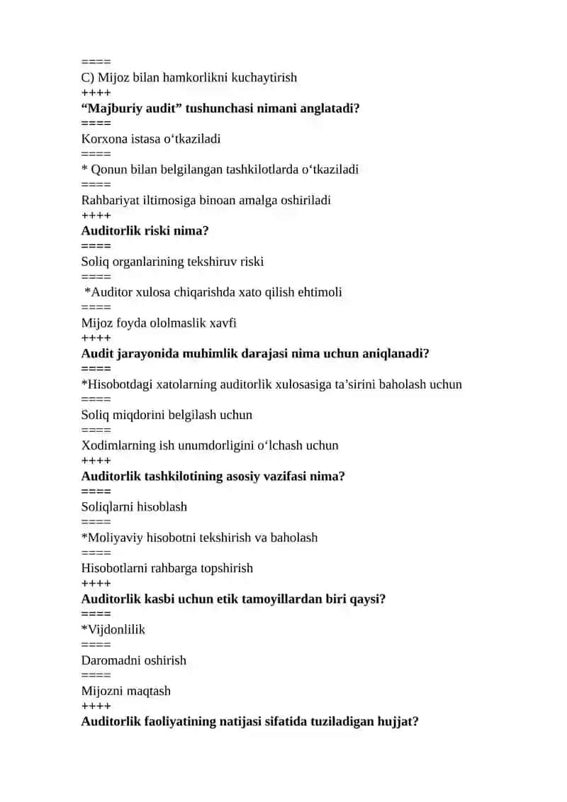 Auditorlik faoliyati 2