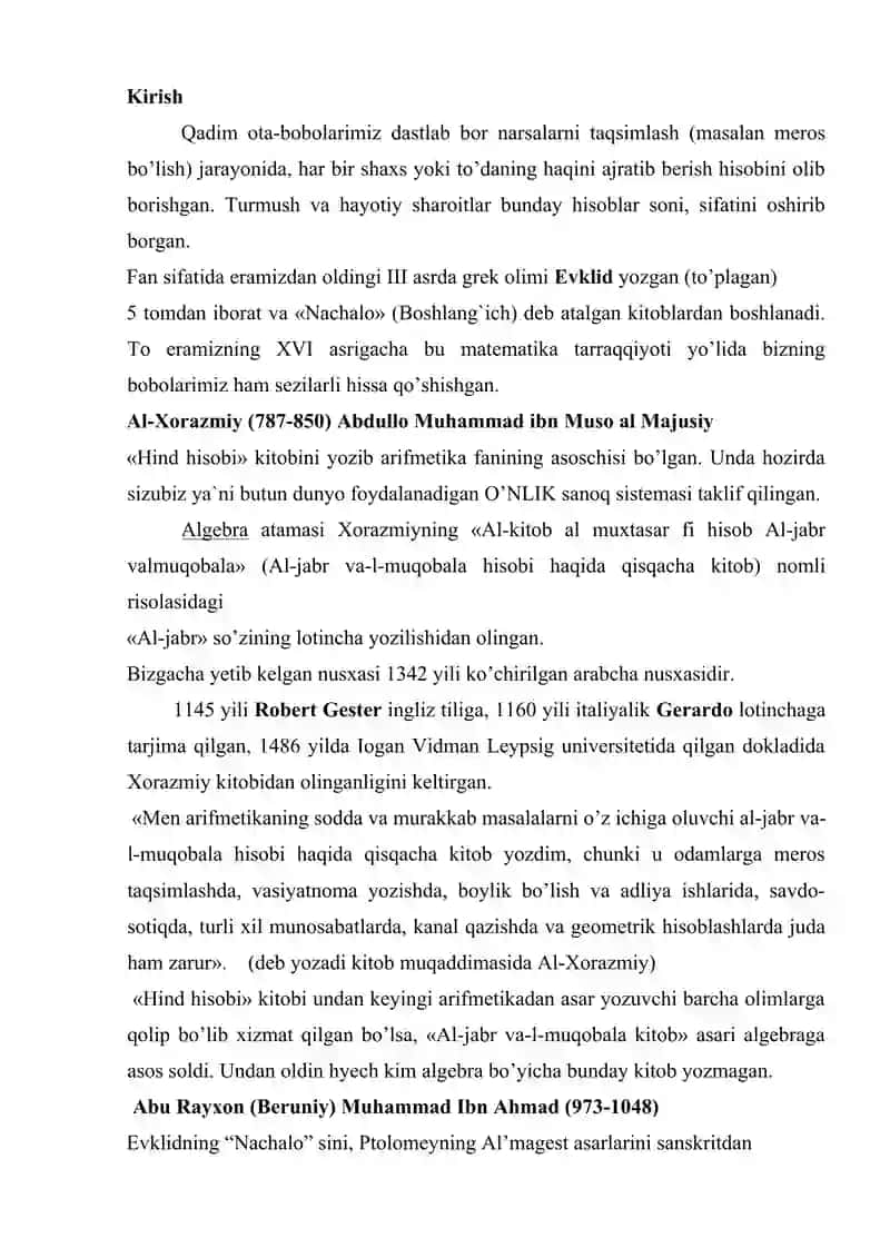 Mаtеmаtikаning dаstlаbki tushunchаlаri 2