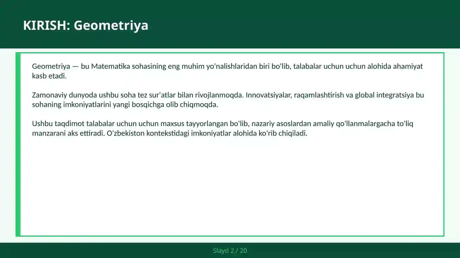 GEOMETRIYA 2