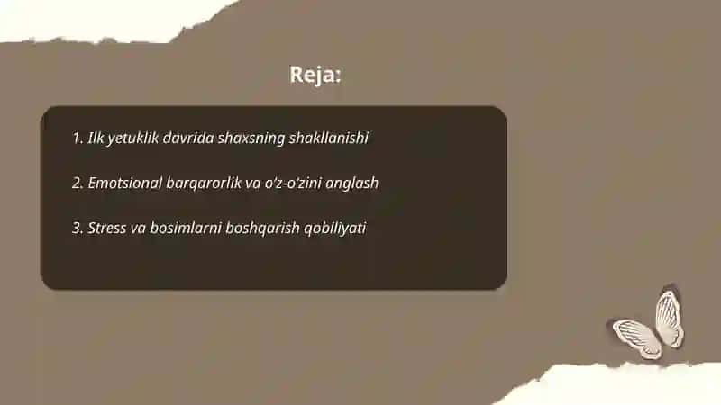 Ilk yetuklik davrining pisxologik xususiyatlari 2