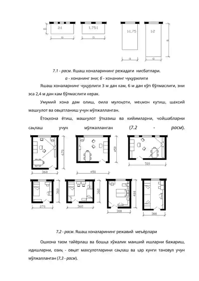 Турар-жой биноларининг ҳажмий-тархий ечимлари 2