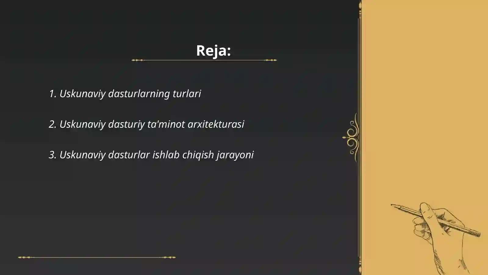 Uskunaviy dasturlar 2