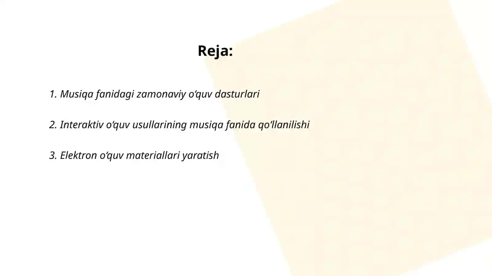 Musiqa fanini o‘qitishda innovatsion yondashuv 2