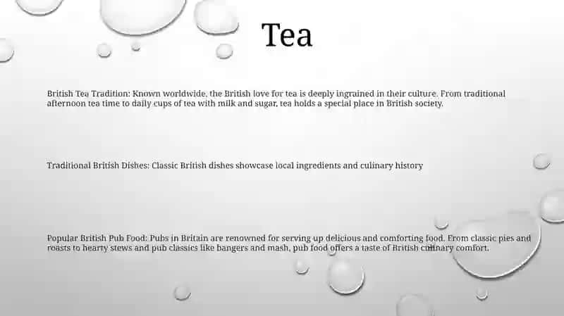 Food And Drink In Britain 2