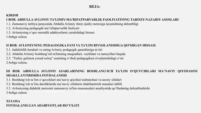 BOSHLANGʻICH TAʼLIMDA OʻQUVCHILAR MAʼNAVIY SIFATLARINI RIVOJLANTIRISHDA ABDULLA AVLONIY ILMIY-PEDAGOGIK MEROSIDAN SAMARALI FOYDALANISH 2