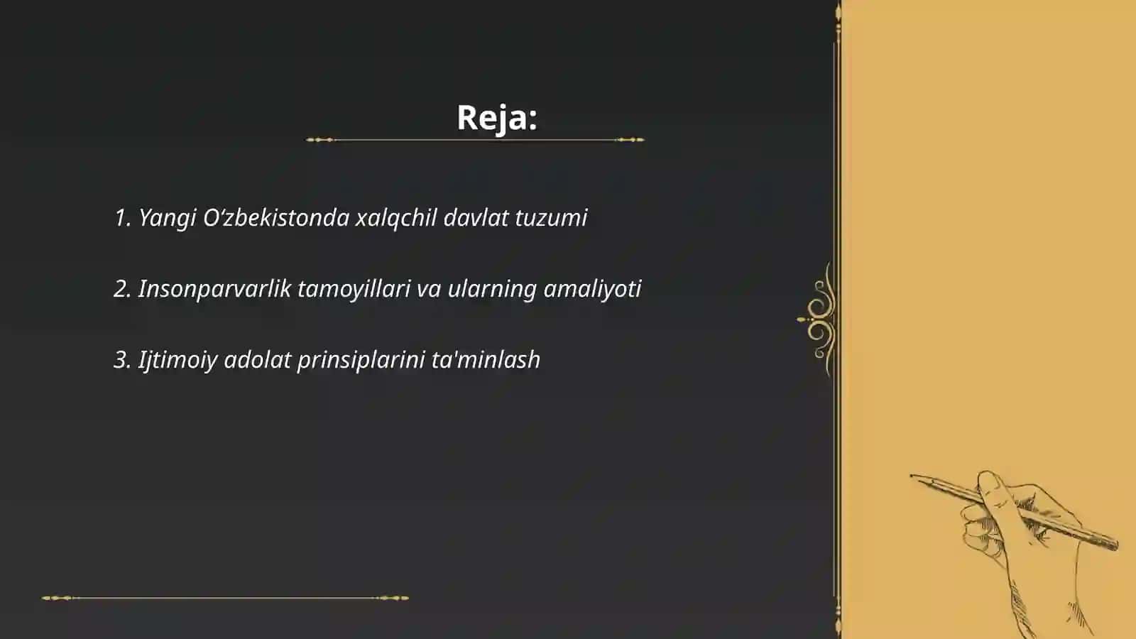 Yangi O‘zbekistonda xalqchil va insonparvar davlat qurishning ijtimoiy siyosiy axamiyati 2
