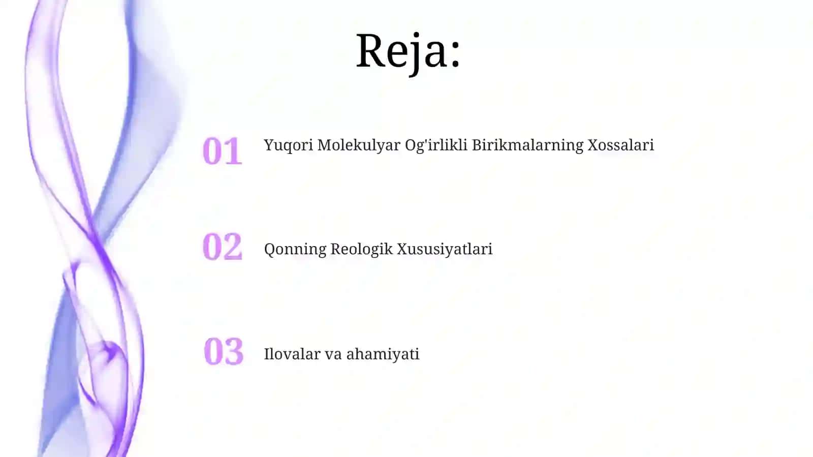 Yuqori Molekulyar Og'irlikli Birikmalarning Xossalari 2