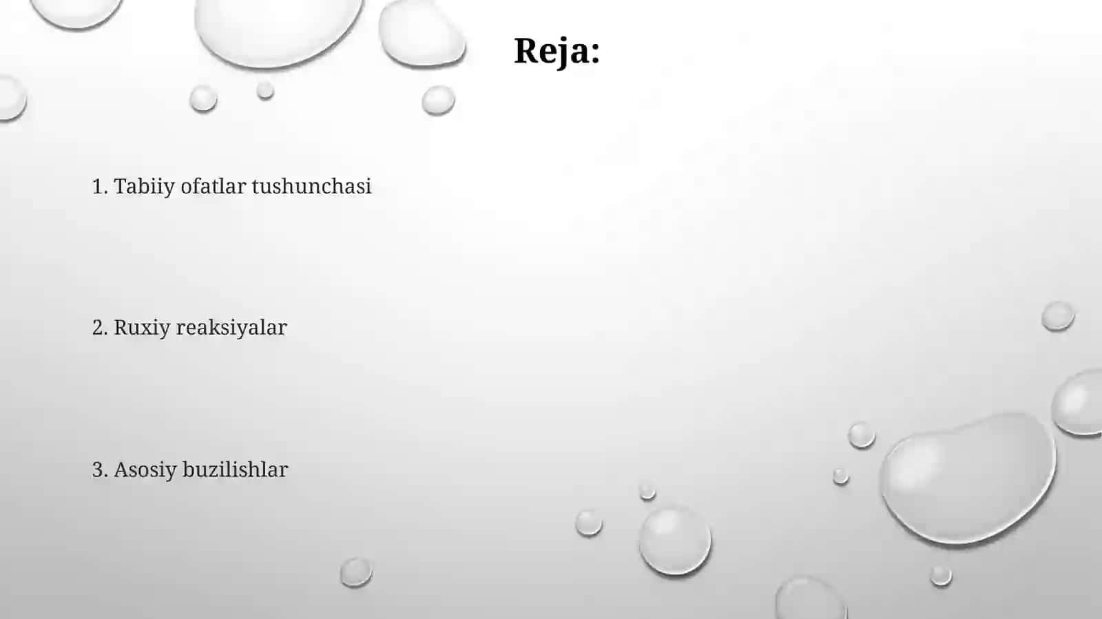 Tabiiy ofat va falokatlar natijasidagi ruxiy buzilishlar 2