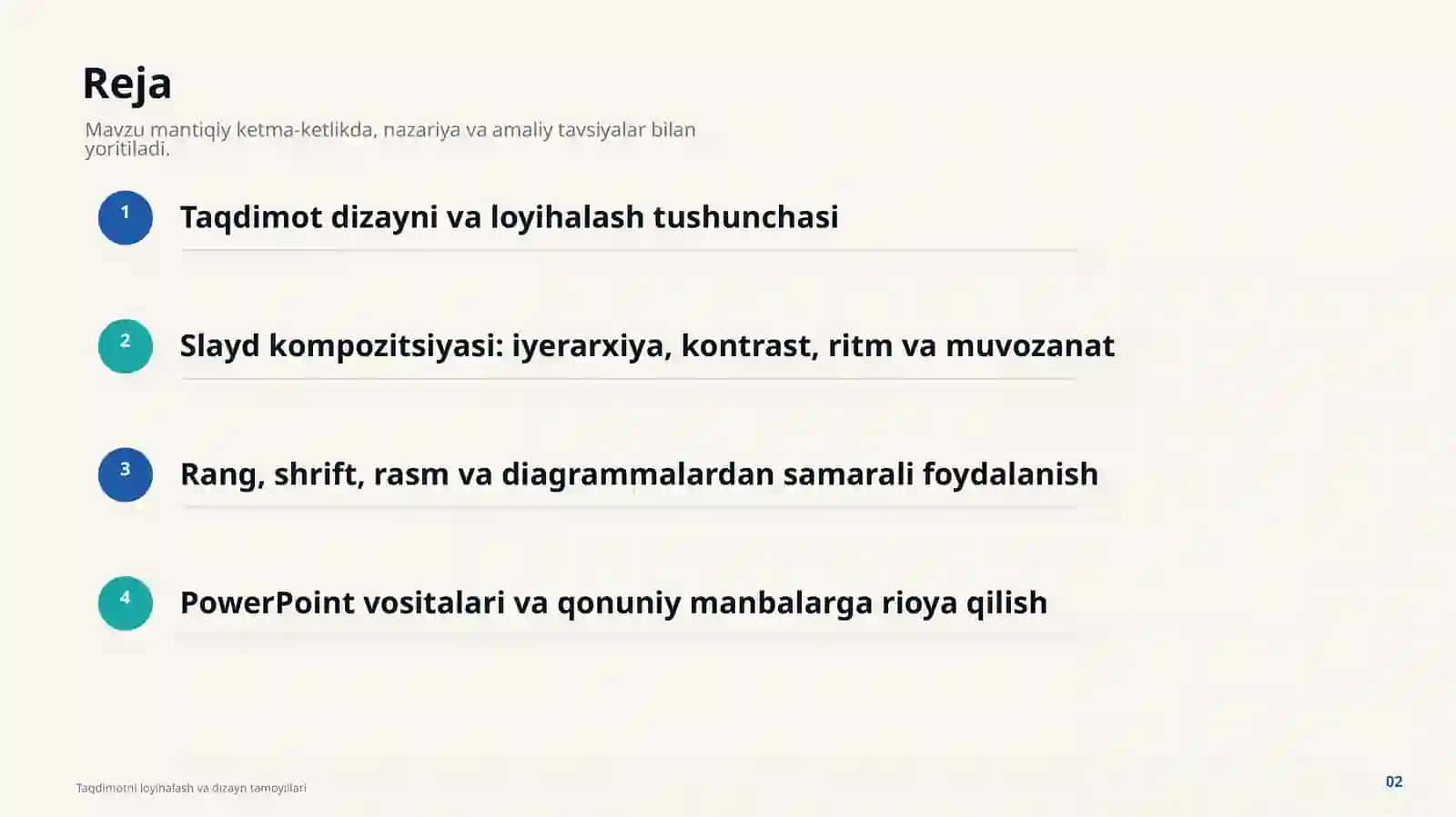 MUSTAQIL ISH UCHUN TAQDIMOT 2