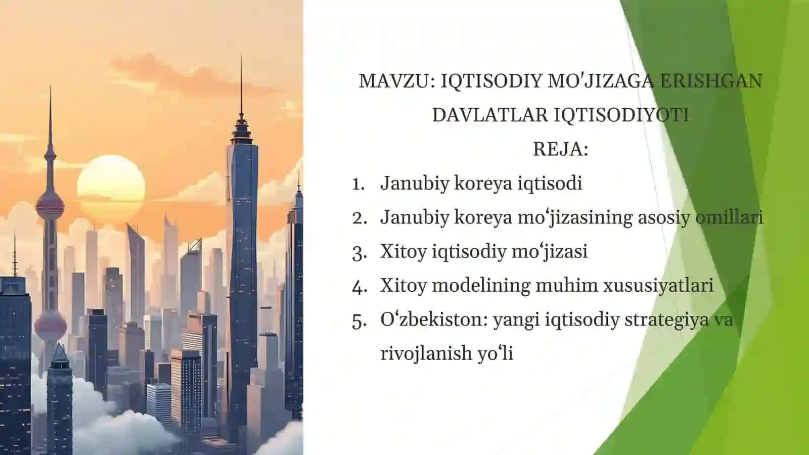 MAKROIQTISODIYOT FANI 2