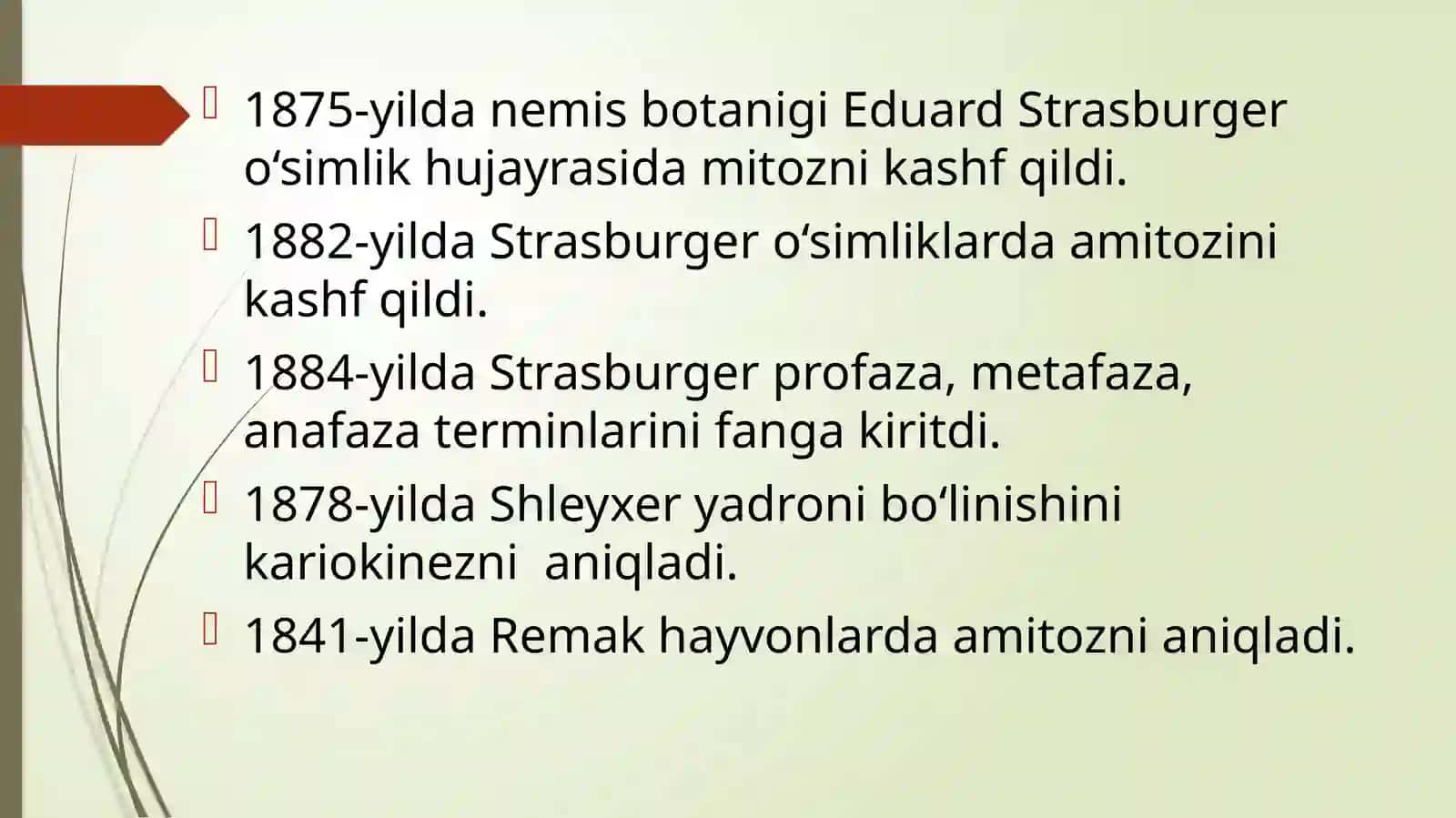 Hujayralarning mitotik va Hayotiy sikli. Hujayra proliferatsiyasi 2