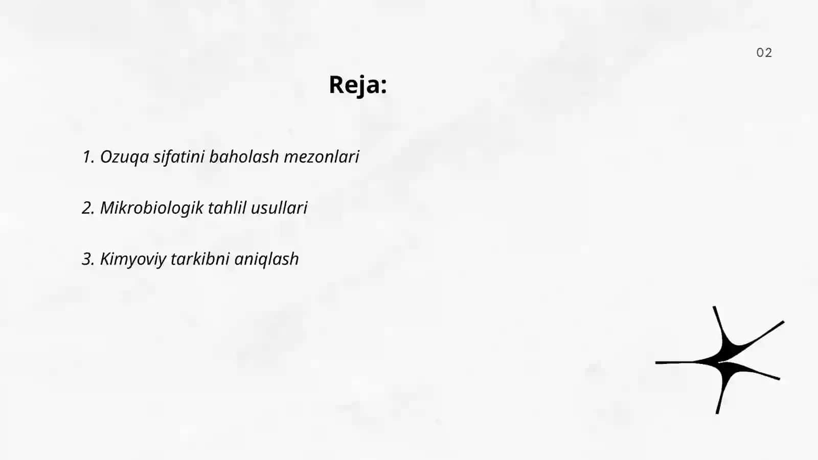 Ozuqa sifatini baholash mezonlari 2
