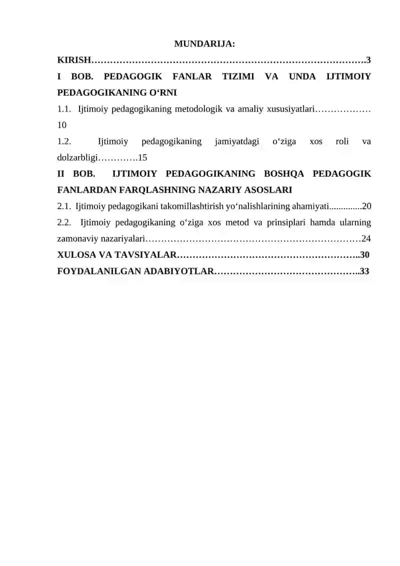 Ijtimoiy pedagogikaning boshqa pedagogik fanlardan farqi 2