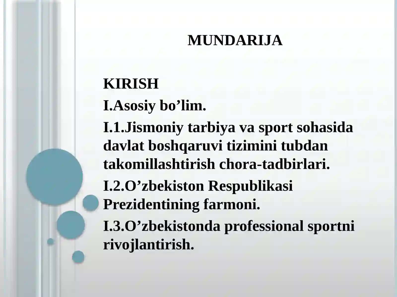 O’zbekistonda professional sportni rivojlantirish chora-tadbirlari 2