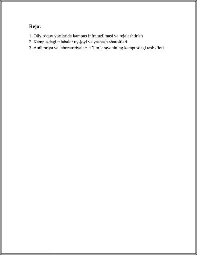 OLIY O‘QUV YURTLARI (COMPUS) 2
